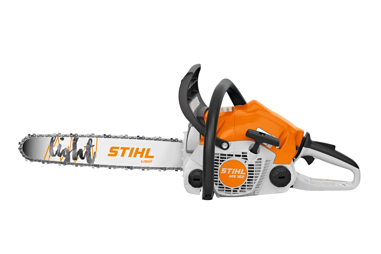 STIHL MS 162 chainsaw: lightweight, powerful, and efficient. Perfect for home use with an ergonomic design, and robust performance for its class.
