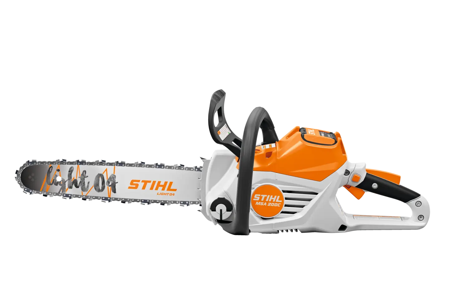 This battery-powered chainsaw is great for cutting firewood, storm cleanup, around-the-home tasks, and carpentry projects.