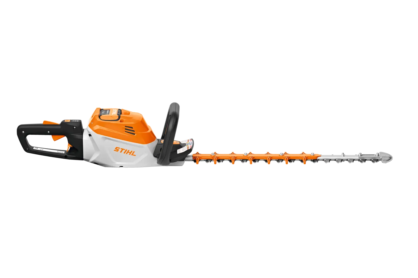 Featuring onboard battery slot and 24” diamond-ground dual-sided cutting blades, the HSA 140 R is the superior choice for professional hedge trimming.
