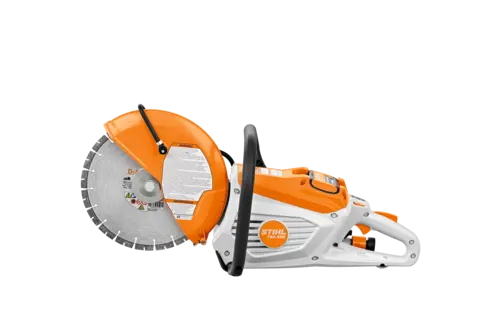 The TSA 300 STIHL Cutquik® is a battery-powered cut-off machine that is designed to be powerful, easy to handle, simple to use, and low maintenance.