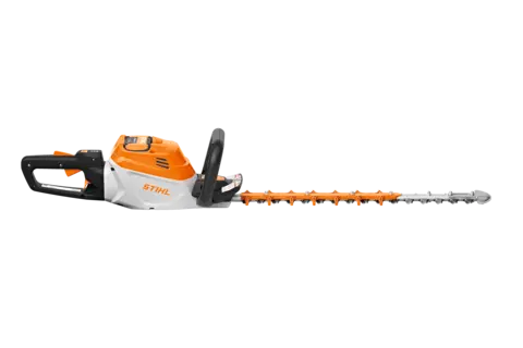 Featuring onboard battery slot and 24” diamond-ground dual-sided cutting blades, the HSA 140 R is the superior choice for professional hedge trimming.