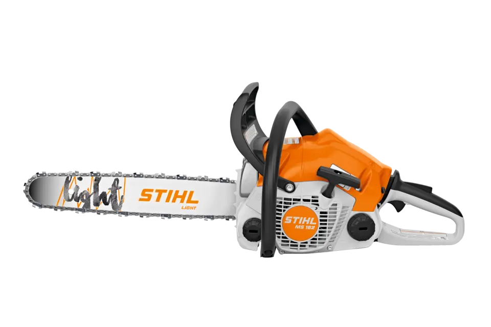 STIHL MS 162 chainsaw: lightweight, powerful, and efficient. Perfect for home use with an ergonomic design, and robust performance for its class.