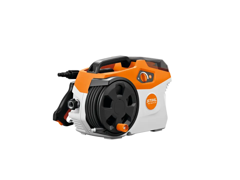 Powerful, professional pressure washer featuring stepless pressure control, maximum pressure of 2,200 psi, and continuous working pressure at up to 1800 psi.