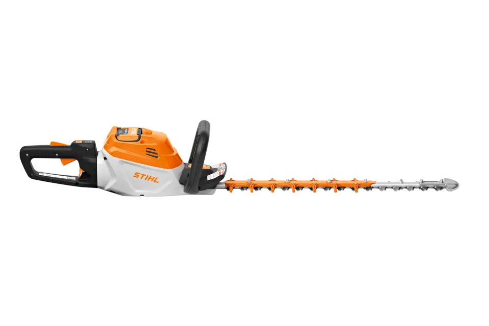 Featuring onboard battery slot and 24” diamond-ground dual-sided cutting blades, the HSA 140 R is the superior choice for professional hedge trimming.