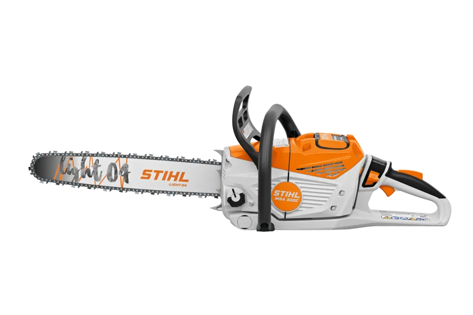 The MSA 300 C-0 battery powered chainsaw is the most powerful chainsaw in the STIHL AP Battery System, and is truly a professional-grade chainsaw.