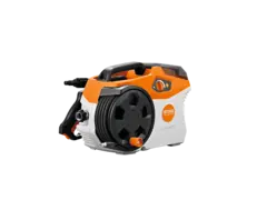 Powerful, professional pressure washer featuring stepless pressure control, maximum pressure of 2,200 psi, and continuous working pressure at up to 1800 psi.